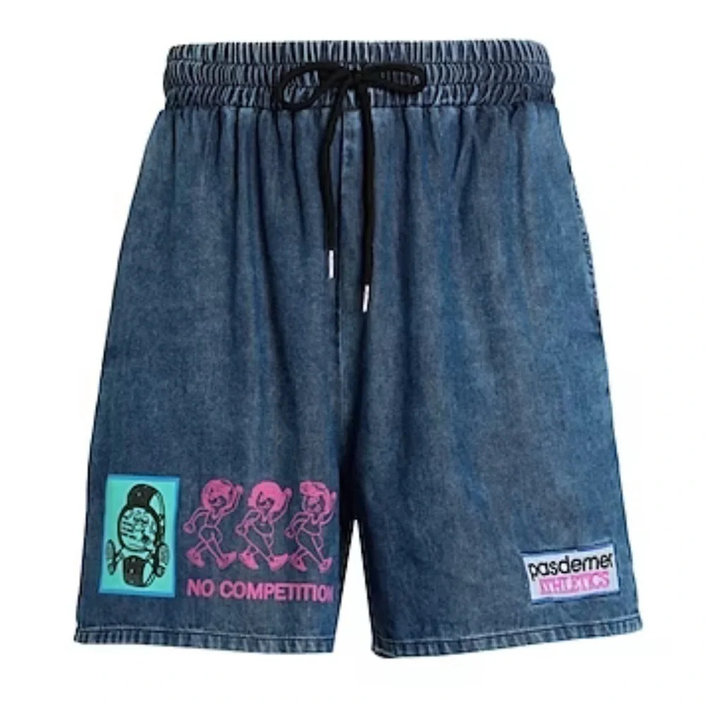 NWT PASDEMER Italia Men’s Athletic Denim Shorts
